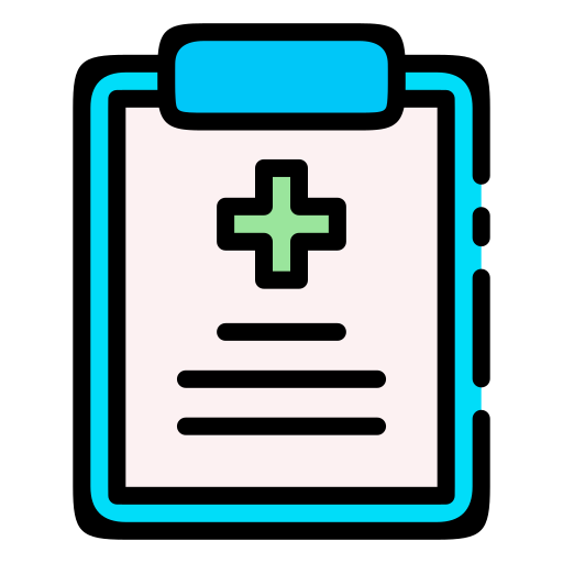 informe médico icono gratis