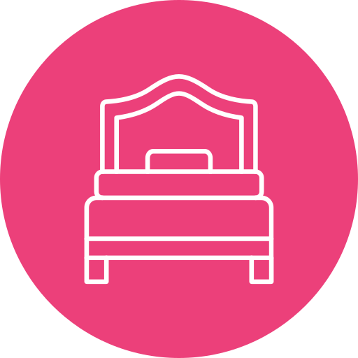 cama individual icono gratis