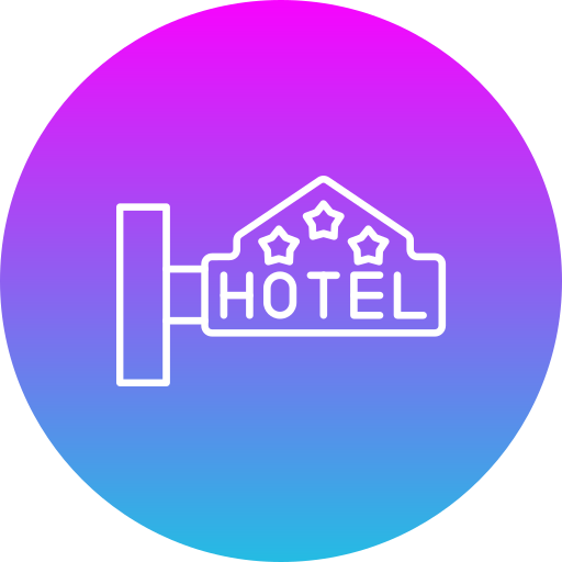 señal de hotel icono gratis