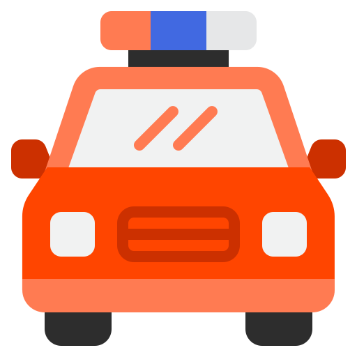 coche de policía icono gratis