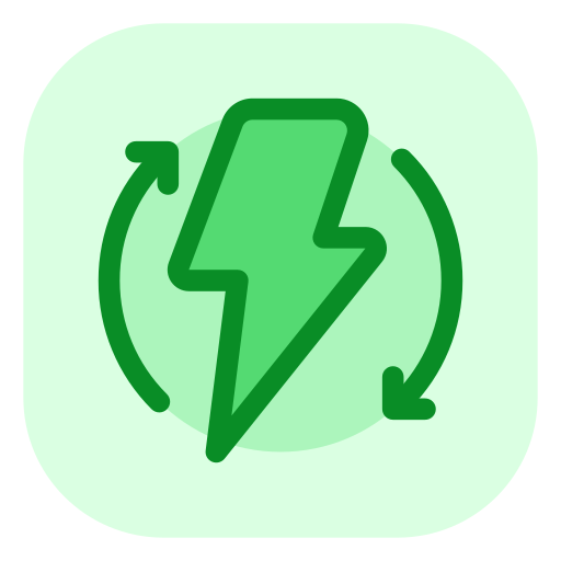 energía renovable icono gratis