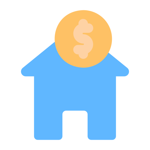 préstamo hipotecario icono gratis