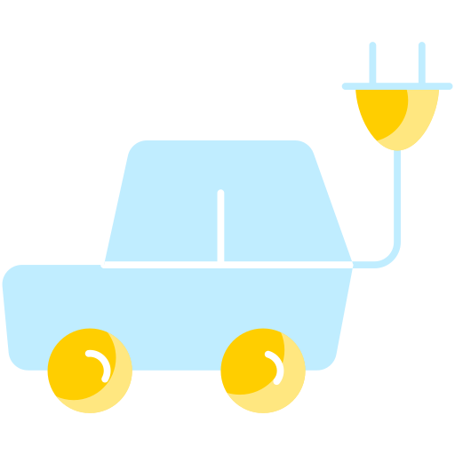 coche eléctrico icono gratis