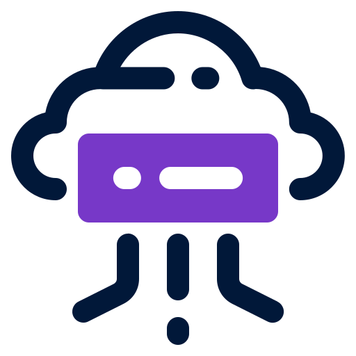 computación en la nube icono gratis