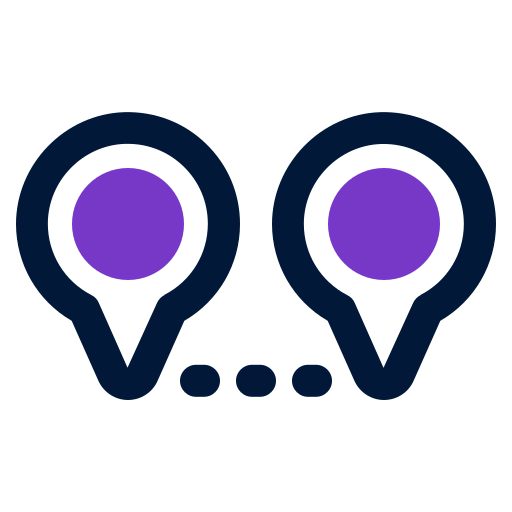 distancia icono gratis