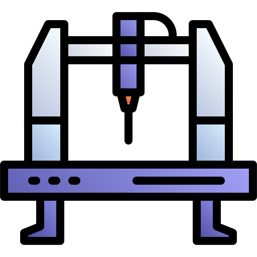 máquina cnc icono gratis