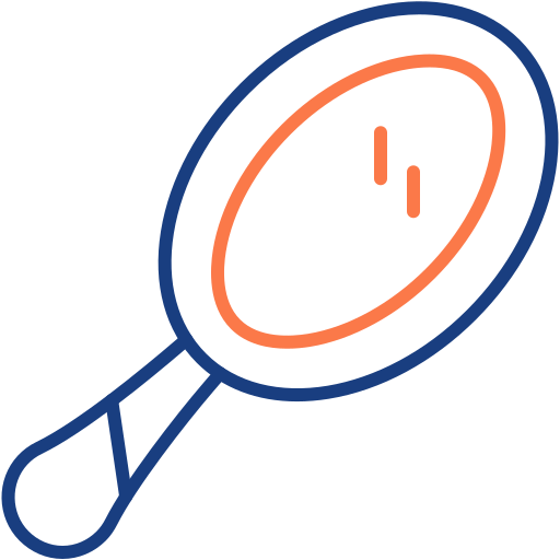 Hand mirror free icon