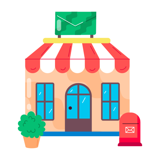 oficina de correos icono gratis