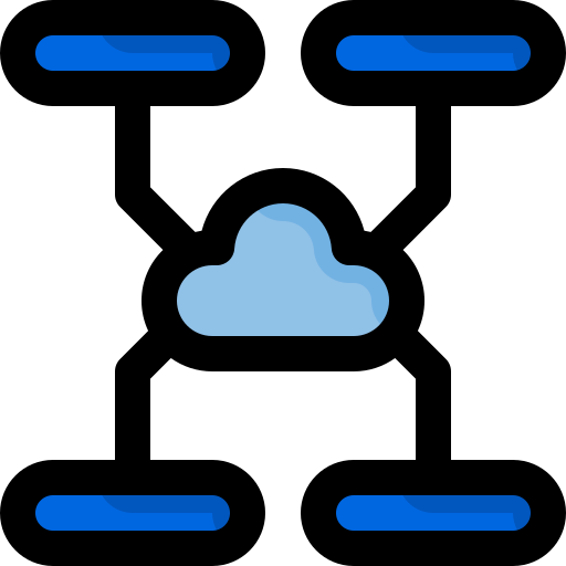 computación en la nube icono gratis