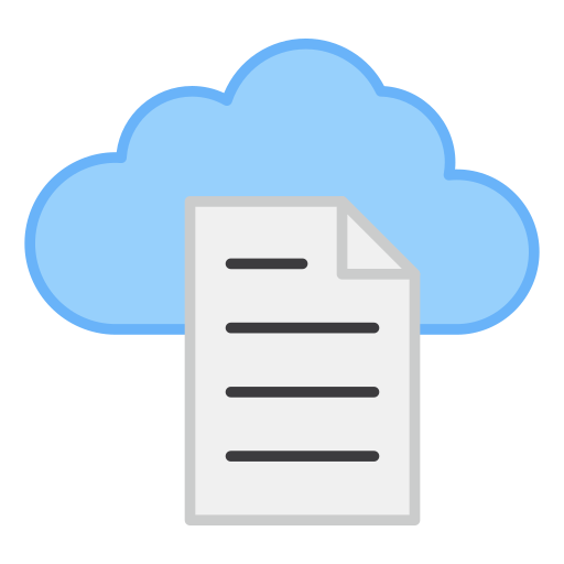 archivo en la nube icono gratis