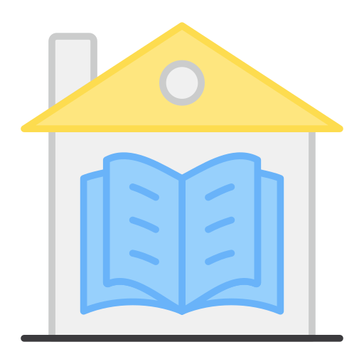 educación en el hogar icono gratis