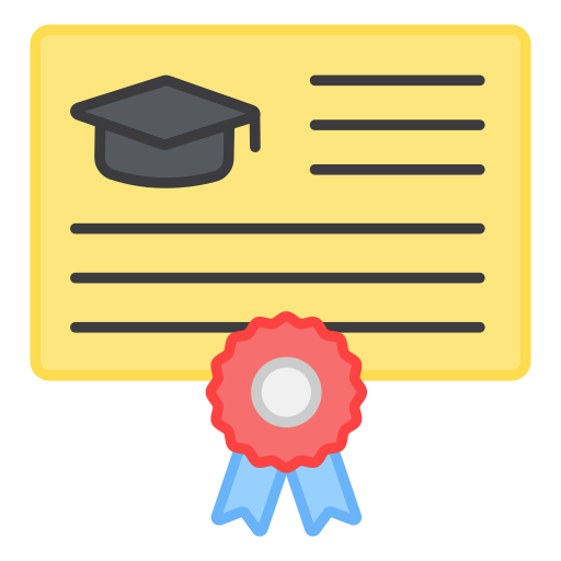 certificado icono gratis