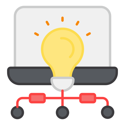 idea en línea icono gratis