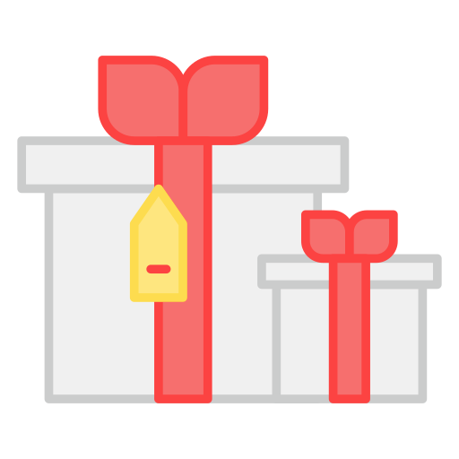 caja de regalo icono gratis