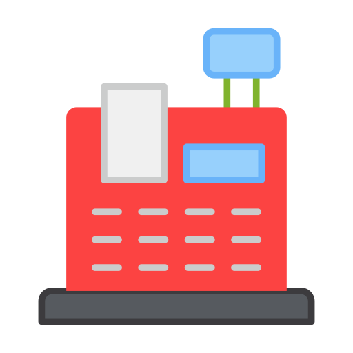 caja registradora icono gratis