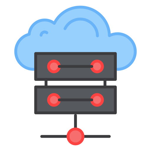 base de datos en la nube icono gratis