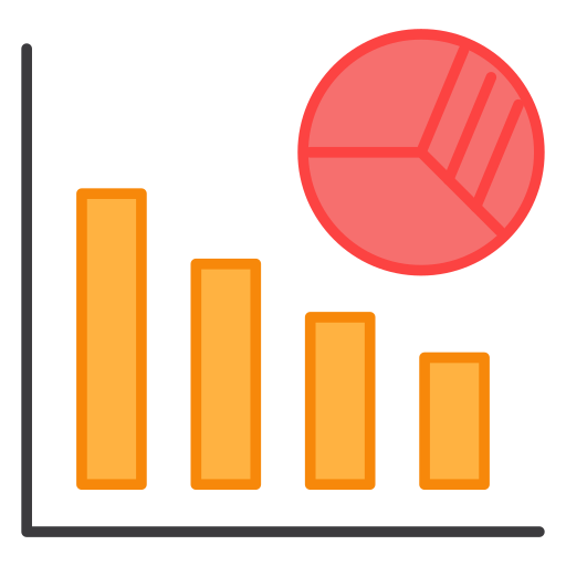 gráfico de barras icono gratis