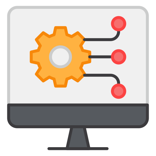 configuración de la computadora icono gratis