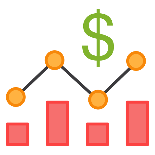 análisis financiero icono gratis