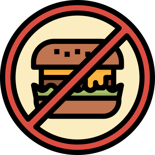 No fast food free icon No fast food free icon