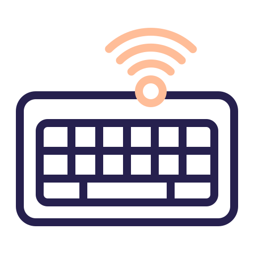 teclado inalambrico icono gratis