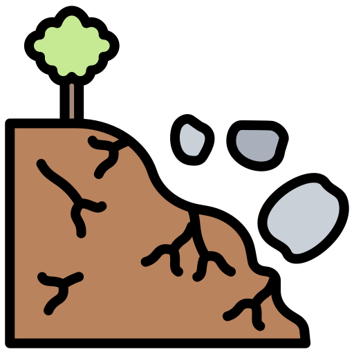 Rockfall free icon Rockfall free icon