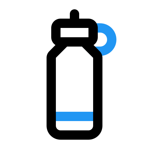 Water bottle free icon