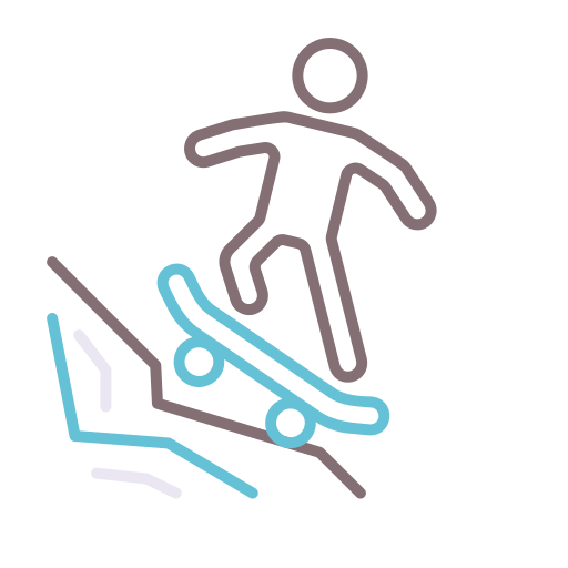 faire de la planche à roulettes Icône gratuit