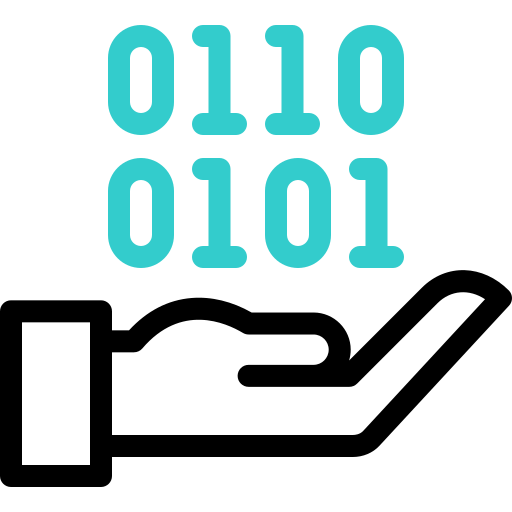 código binario icono gratis