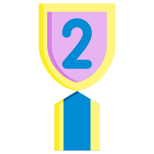 insigne de 2ème position Icône gratuit insigne de 2ème position Icône gratuit