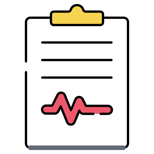 informe médico icono gratis