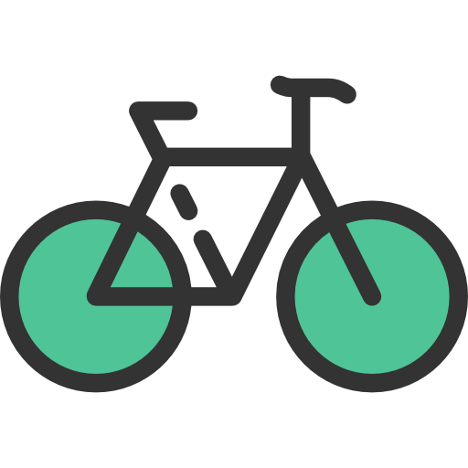 Bicycle Detailed Rounded Lineal color icon