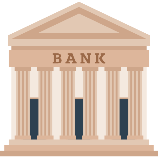 bank icon flat