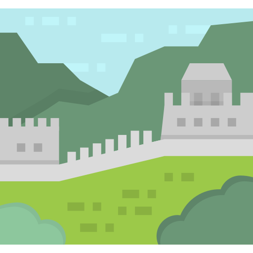 chinesische mauer kostenlos Icon chinesische mauer kostenlos Icon