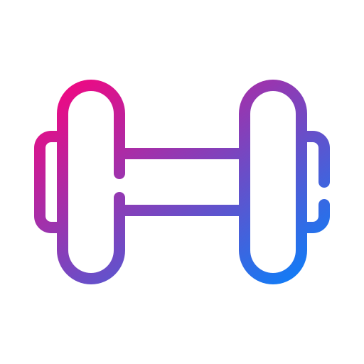 barra con pesas icono gratis