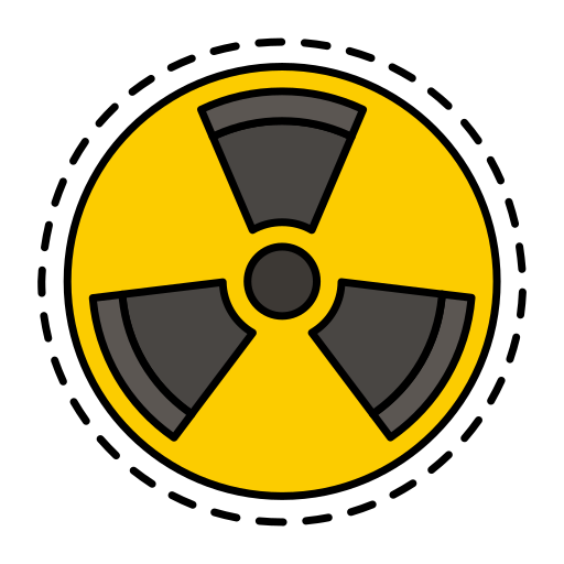 radioactivo icono gratis