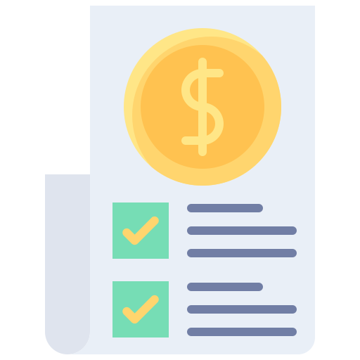 presupuesto icono gratis