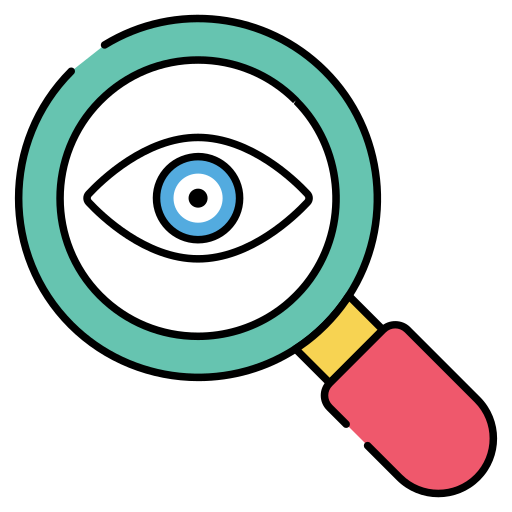 ojo de búsqueda icono gratis