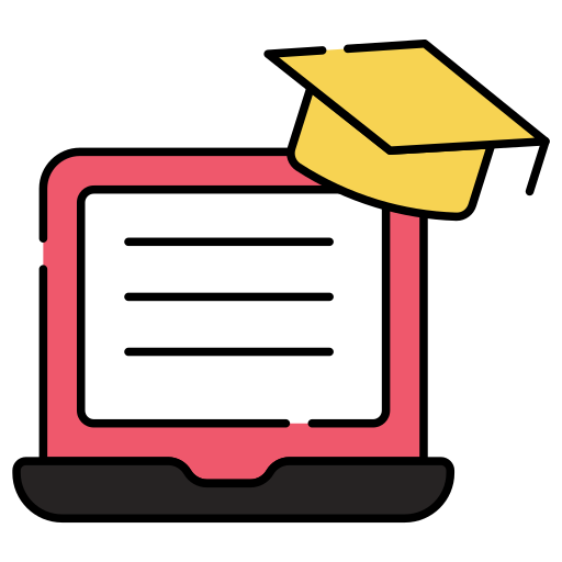 educación en línea icono gratis