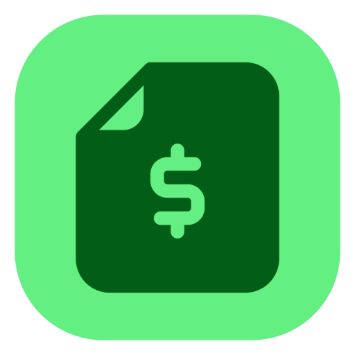 documento financiero icono gratis