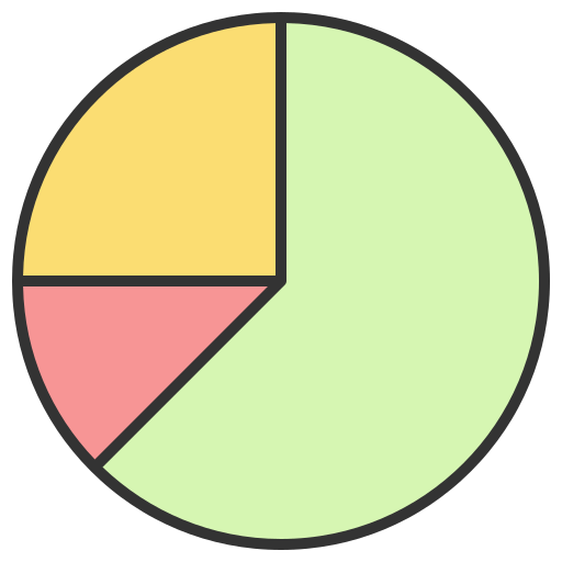 gráfico circular icono gratis