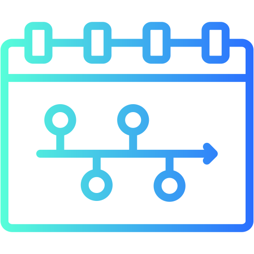 línea de tiempo icono gratis