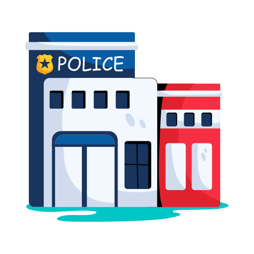 estación de policía icono gratis