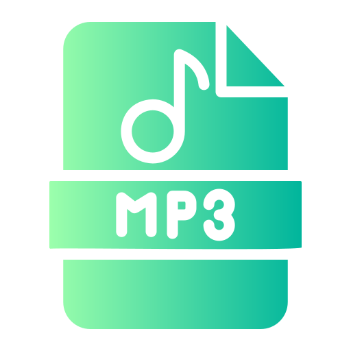 formato mp3 icono gratis