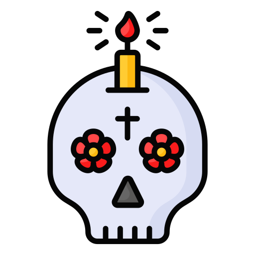 dia de muertos icono gratis