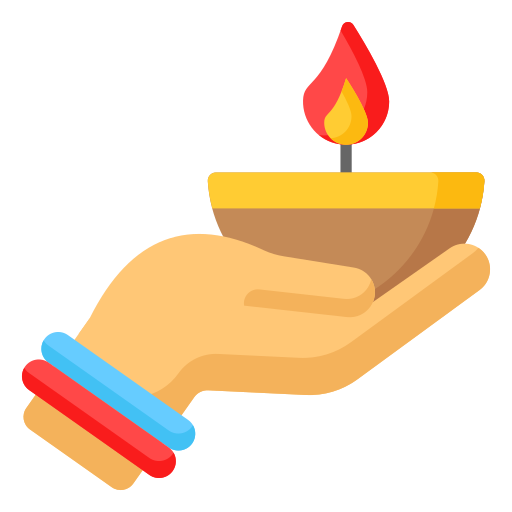 diwali diya icono gratis