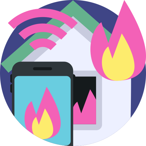 Fire alarm free icon