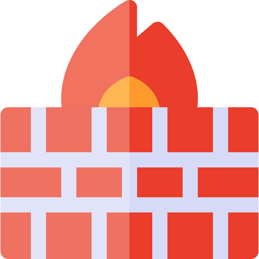 Firewall Basic Rounded Flat icon