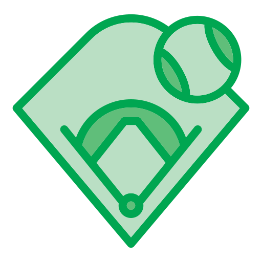 campo de béisbol icono gratis