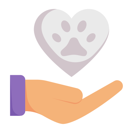 cuidado de mascotas icono gratis